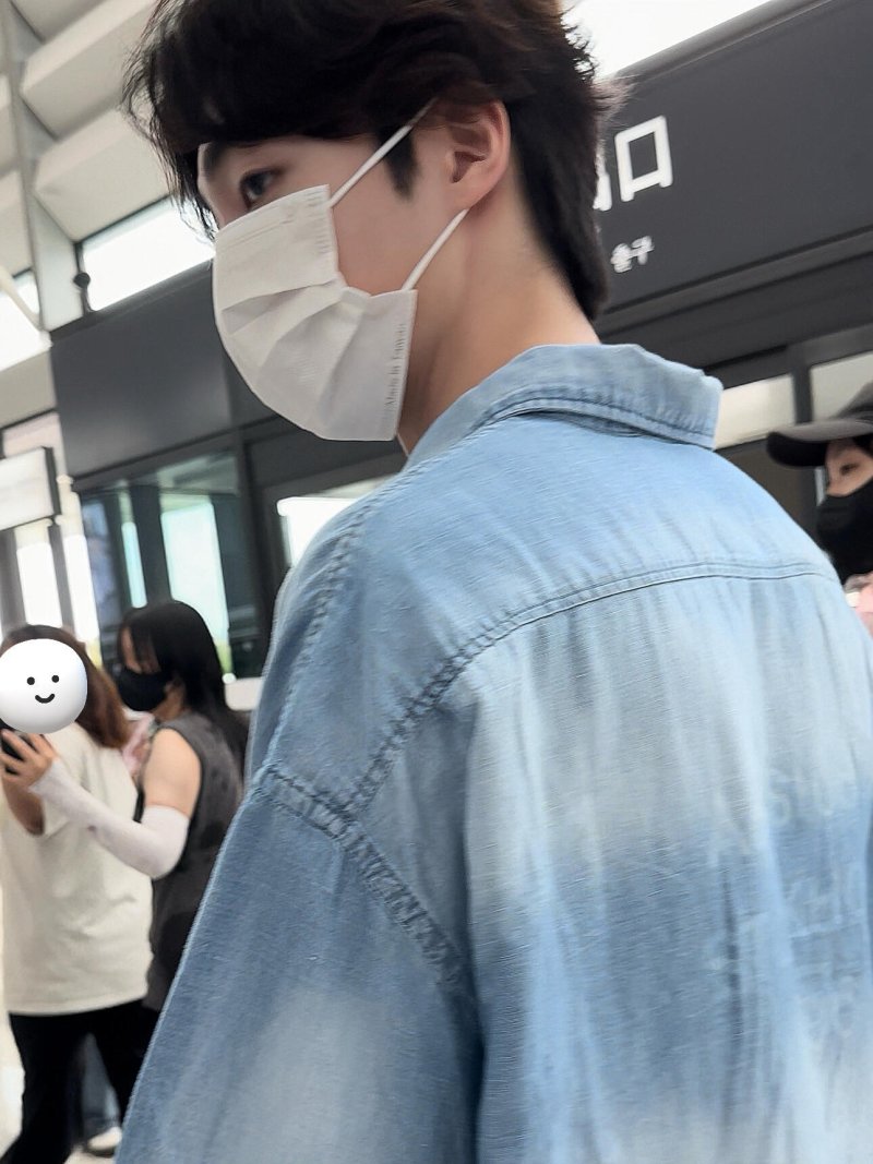 Light Blue Denim Button-Up Shirt