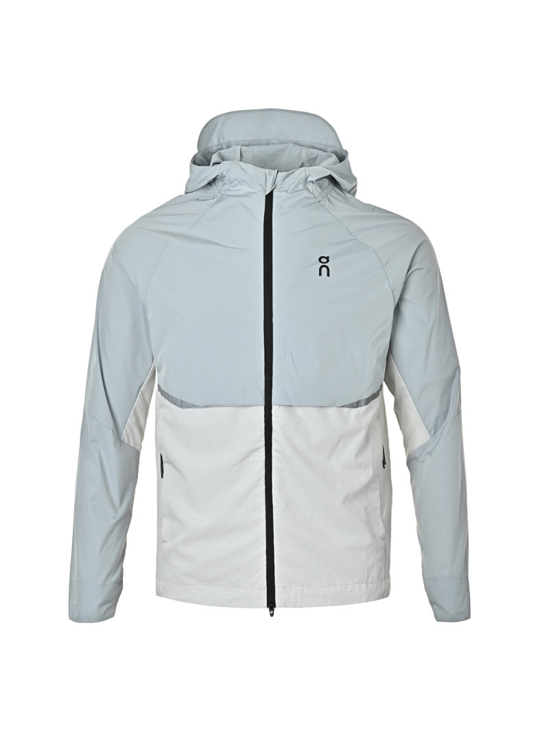 On Sage Green & White Colorblock Windbreaker Jacket view