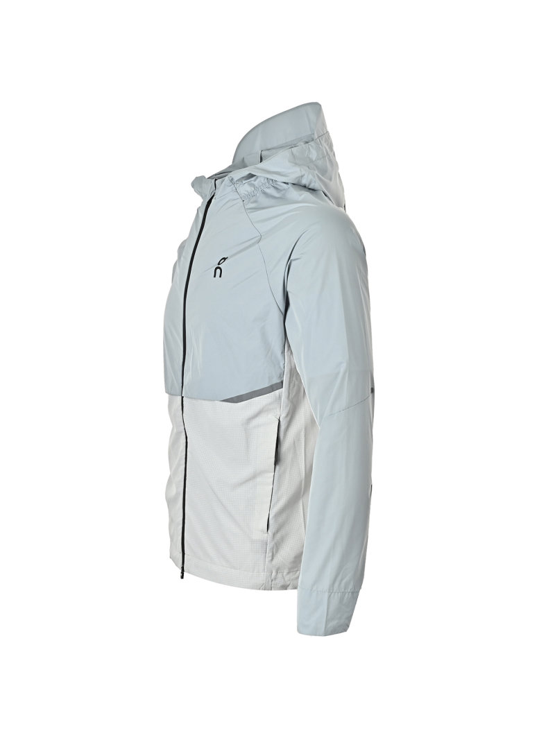 On Sage Green & White Colorblock Windbreaker Jacket view