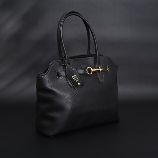 Miu Miu Shell Tote Bag Black