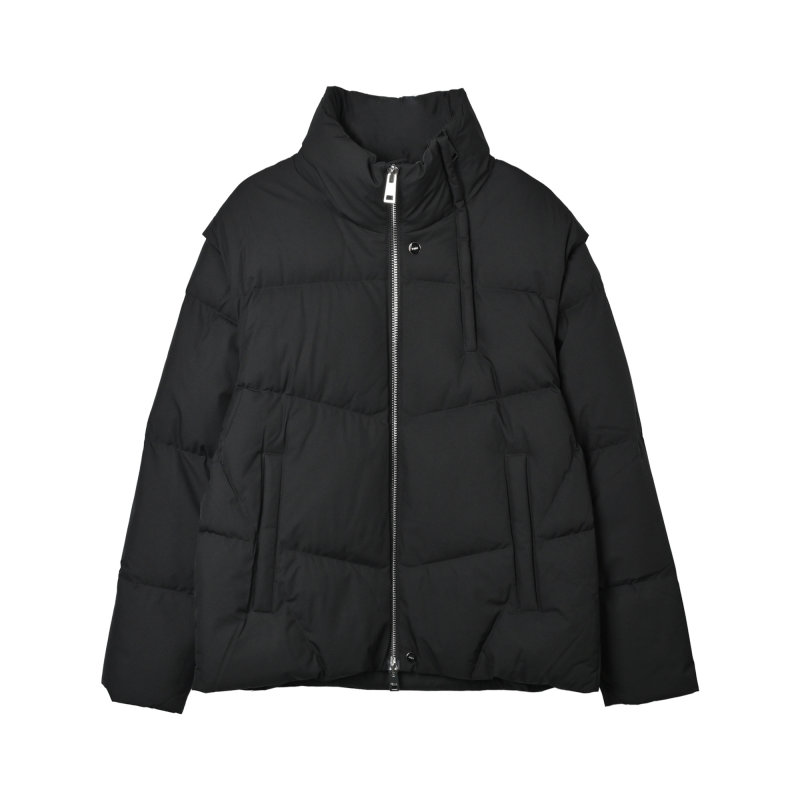 Black Puffer Down Jacket – Oversized Fit view