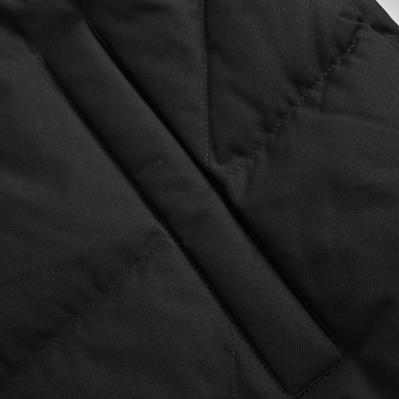 Black Puffer Down Jacket – Oversized Fit view