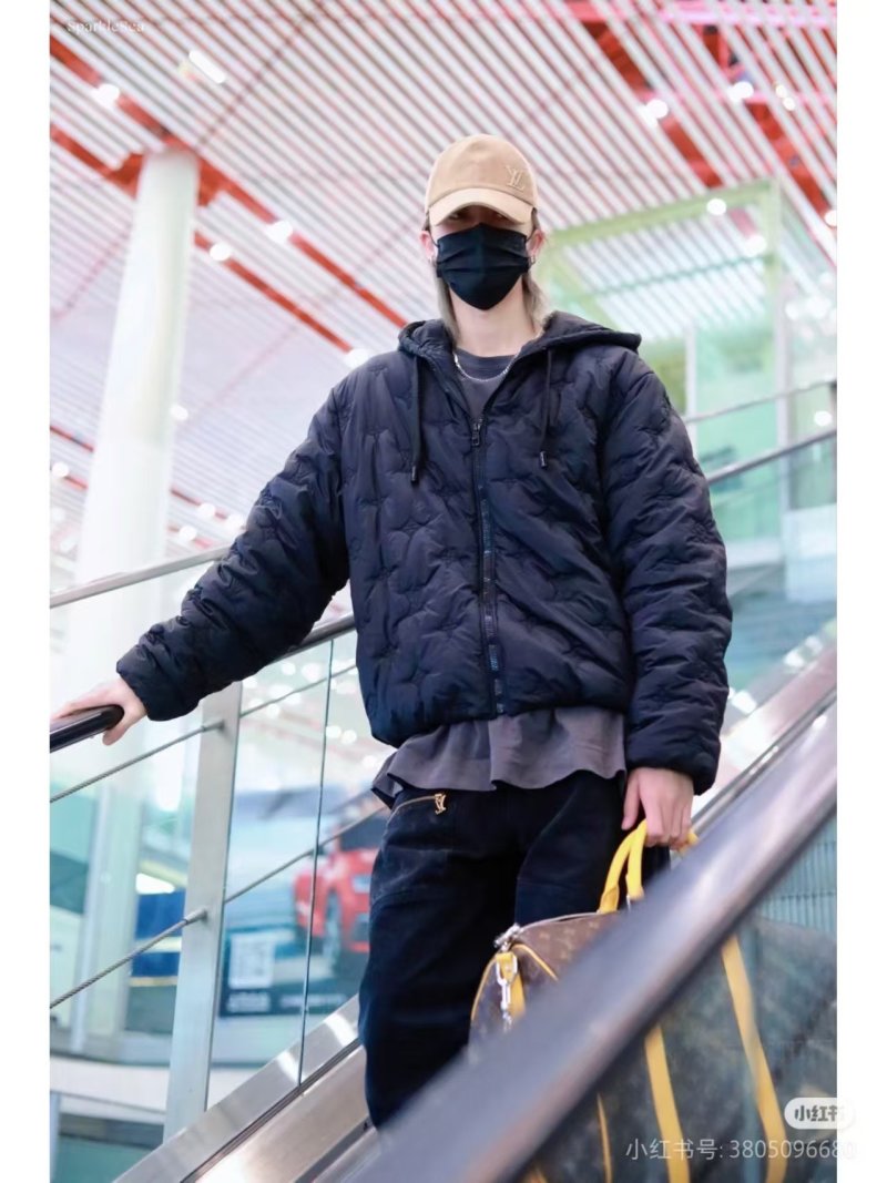 Navy Quilted Puffer Jacket