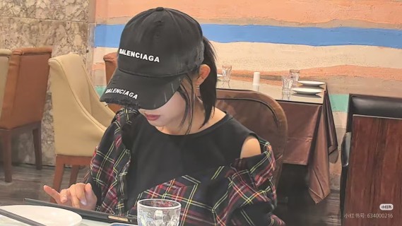 Balenciaga Distressed Double Logo Embroidered Baseball Cap Black