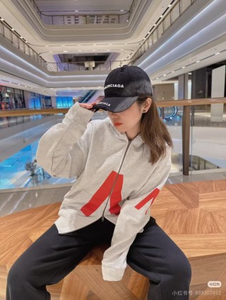 Balenciaga Distressed Double Logo Embroidered Baseball Cap Black view 5