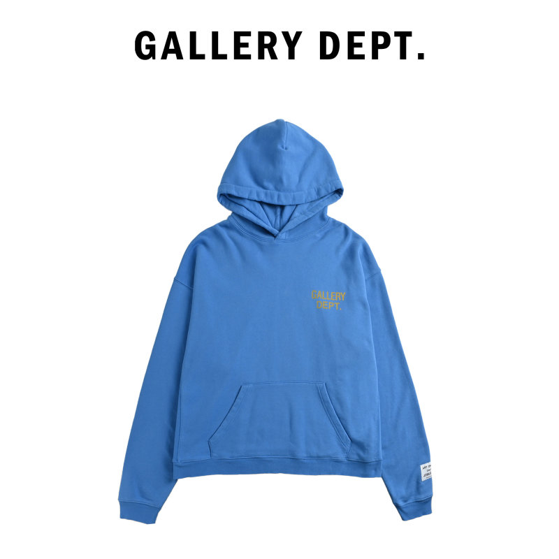 Gallery Dept Royal Blue Oversized Logo Hoodie view