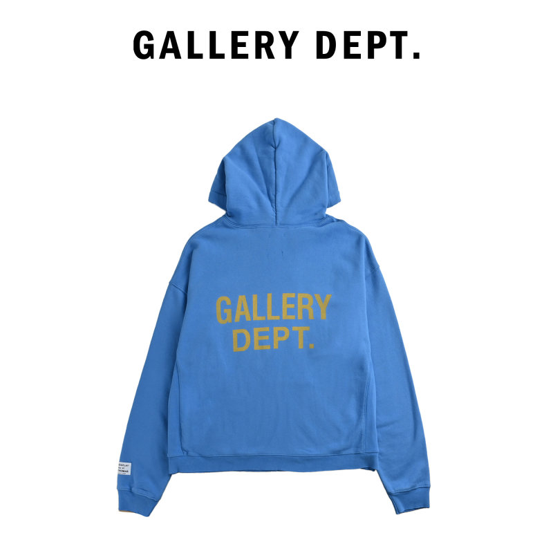 Gallery Dept Royal Blue Oversized Logo Hoodie view