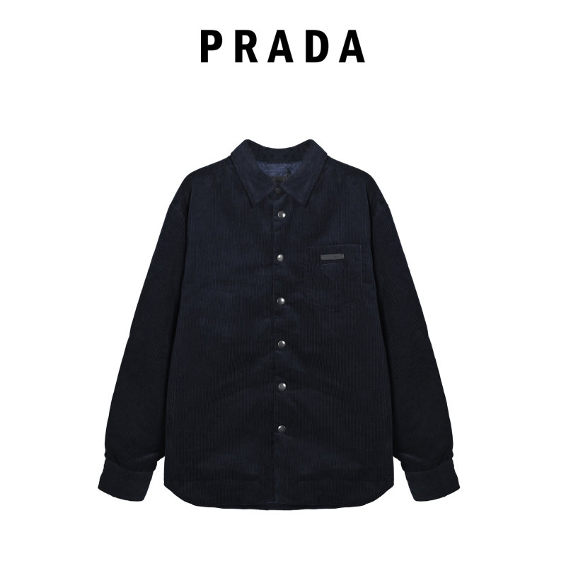 Stone Island Navy Ribbed Overshirt Jacket view