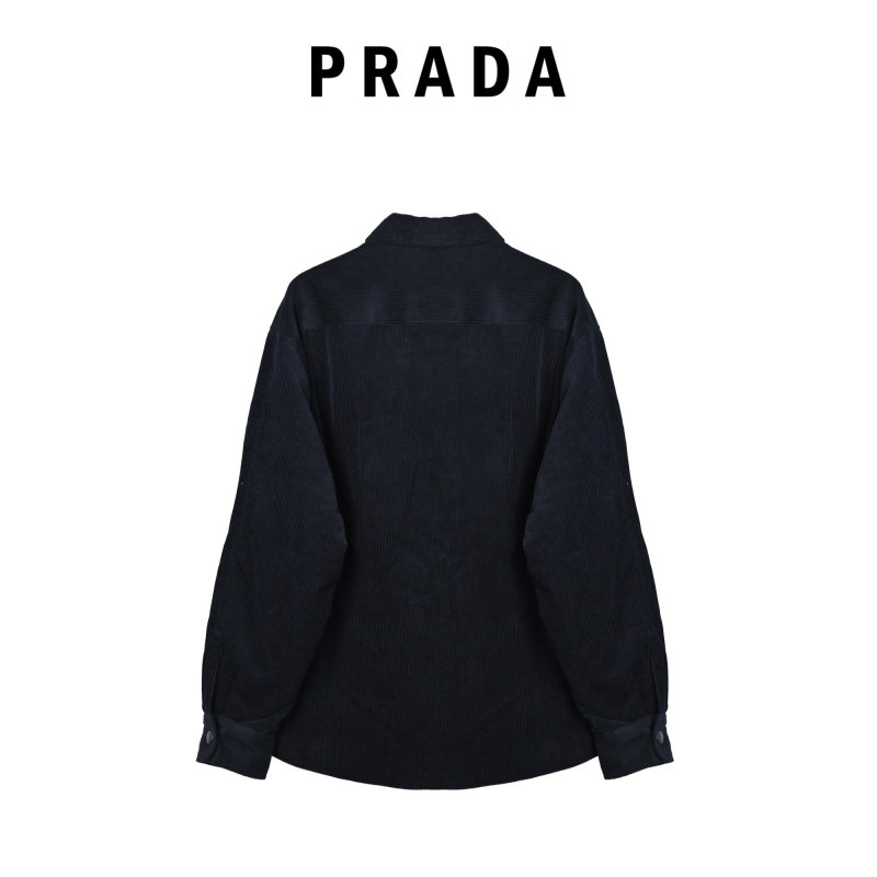 Stone Island Navy Ribbed Overshirt Jacket view