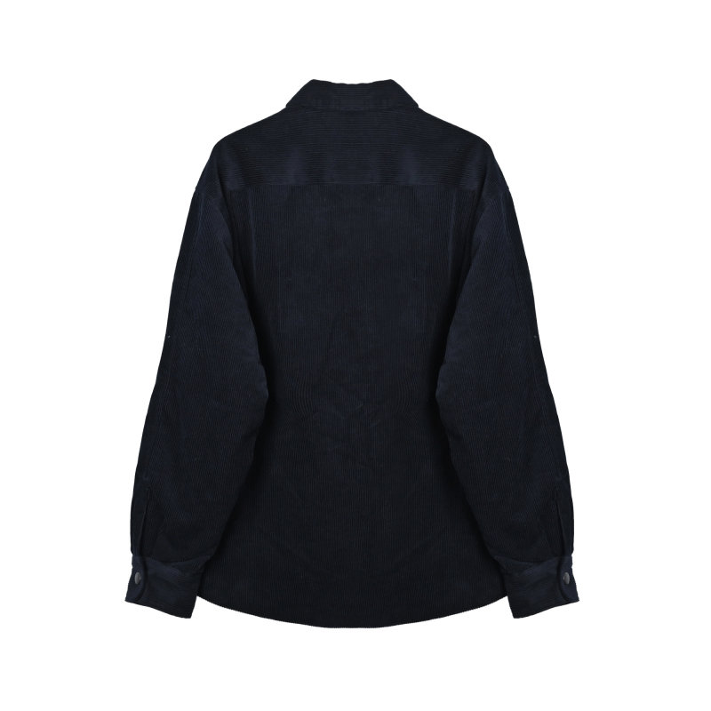 Stone Island Navy Ribbed Overshirt Jacket view
