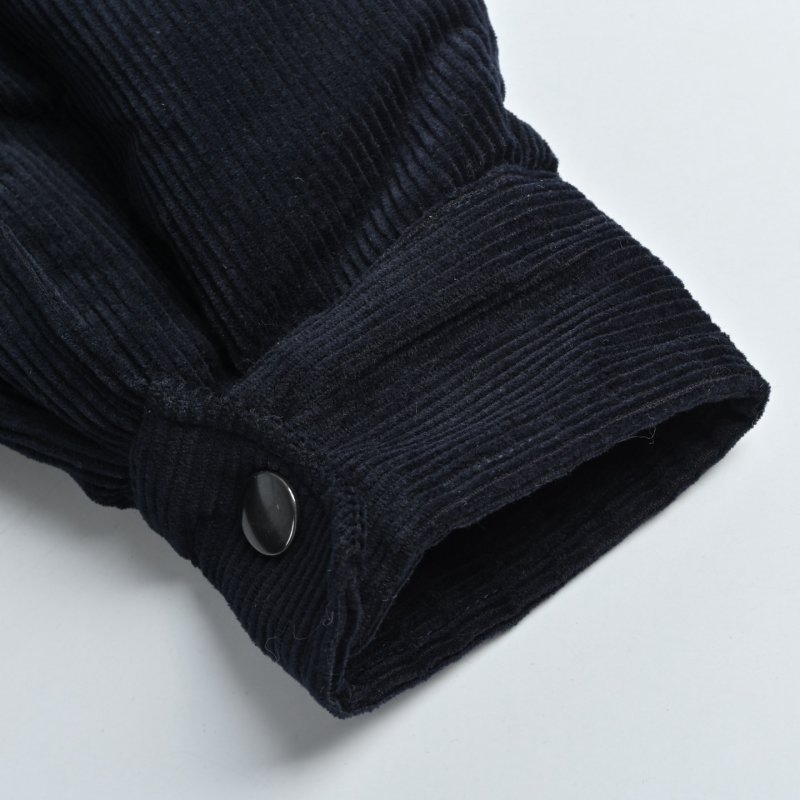 Stone Island Navy Ribbed Overshirt Jacket view