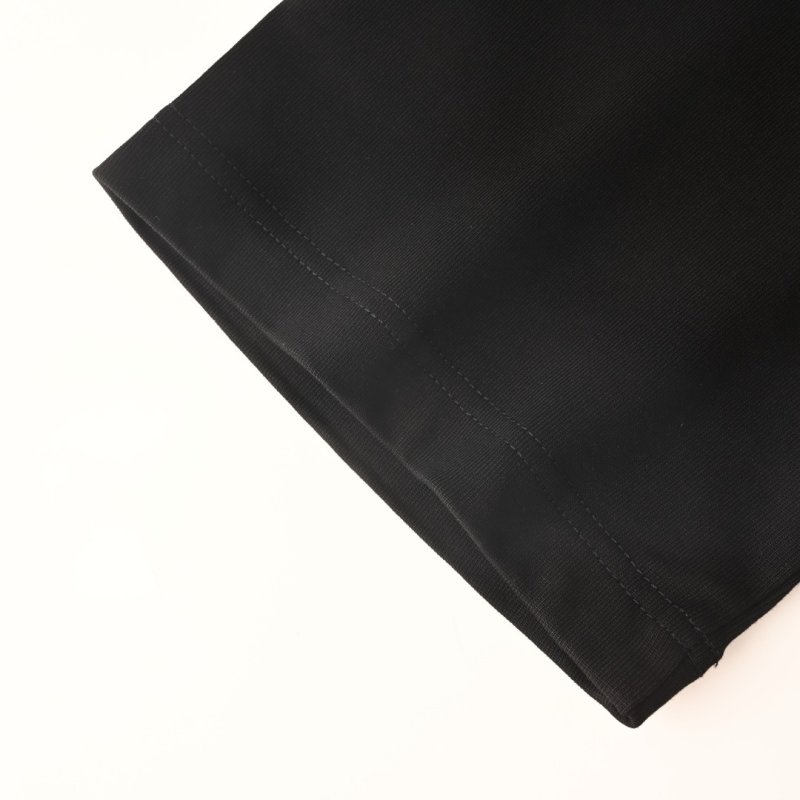 Black Oversized T-Shirt with Woven Pocket Detail view
