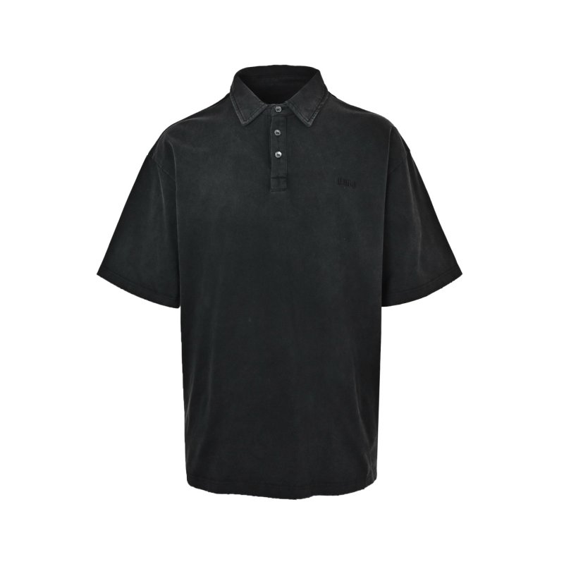 Black Short Sleeve Polo Shirt view