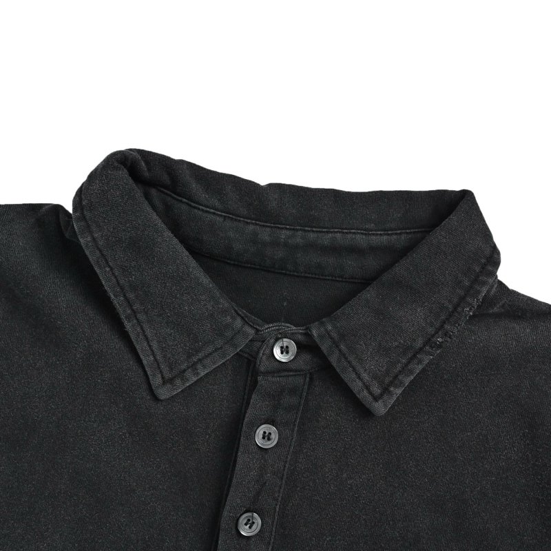 Black Short Sleeve Polo Shirt view