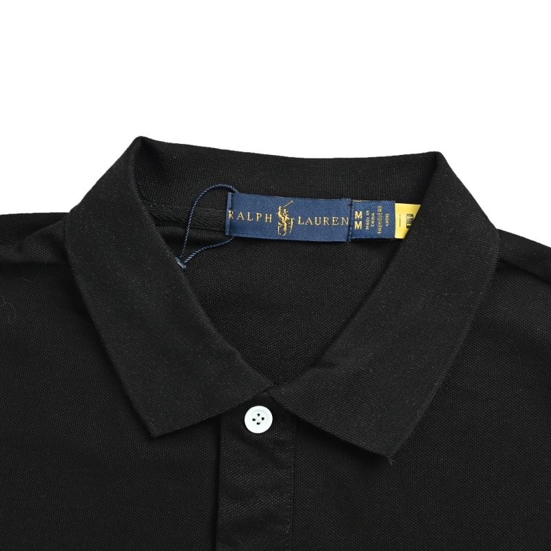 Polo Ralph Lauren Black Embroidered Polo Shirt view