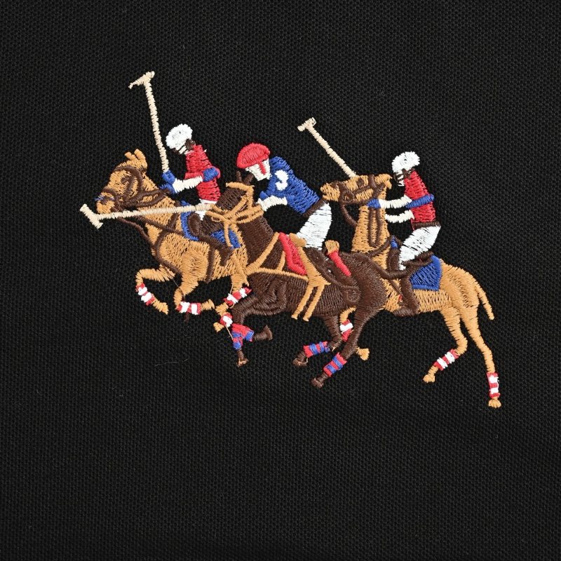 Polo Ralph Lauren Black Embroidered Polo Shirt view