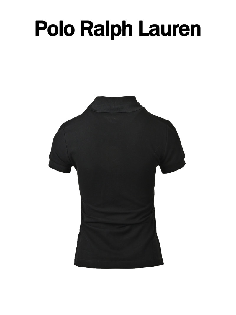 Ralph Lauren Women's Black Short Sleeve Polo Shirt view