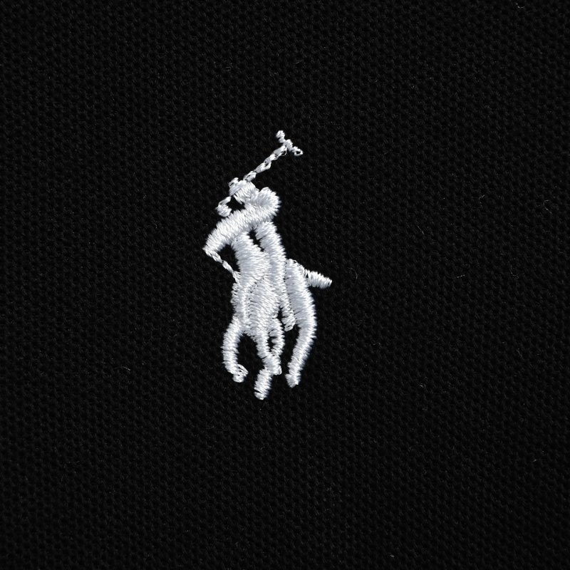 Ralph Lauren Women's Black Short Sleeve Polo Shirt view