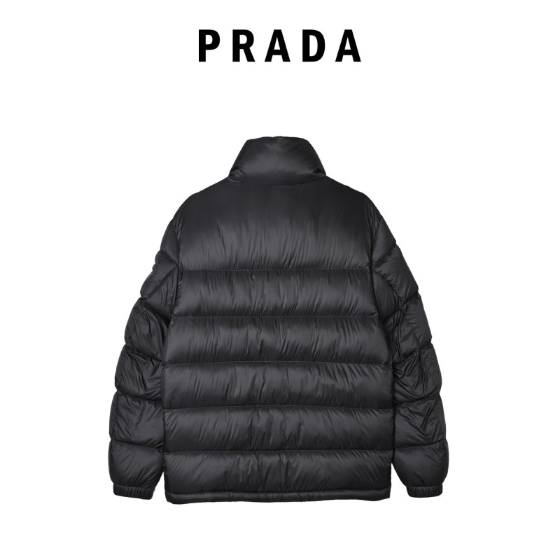 Prada Black Nylon Puffer Down Jacket view