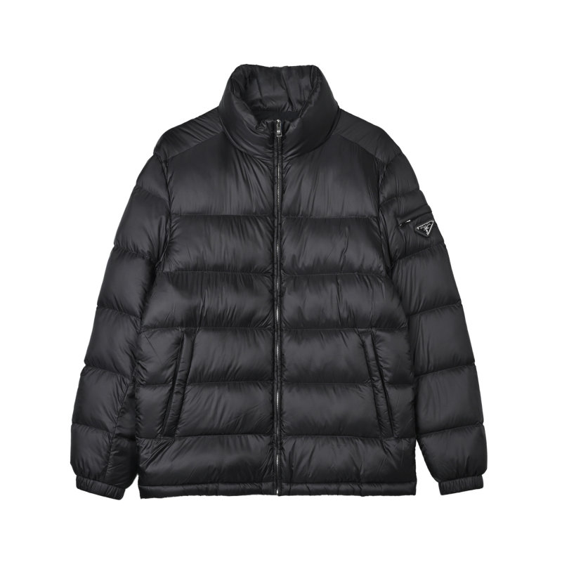 Prada Black Nylon Puffer Down Jacket view