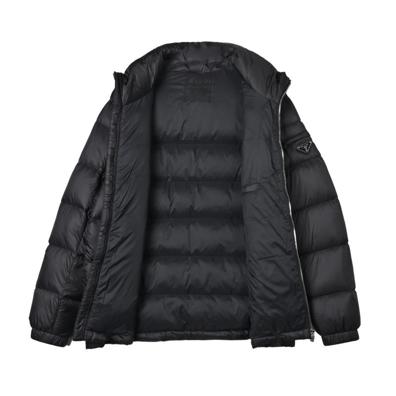 Prada Black Nylon Puffer Down Jacket view