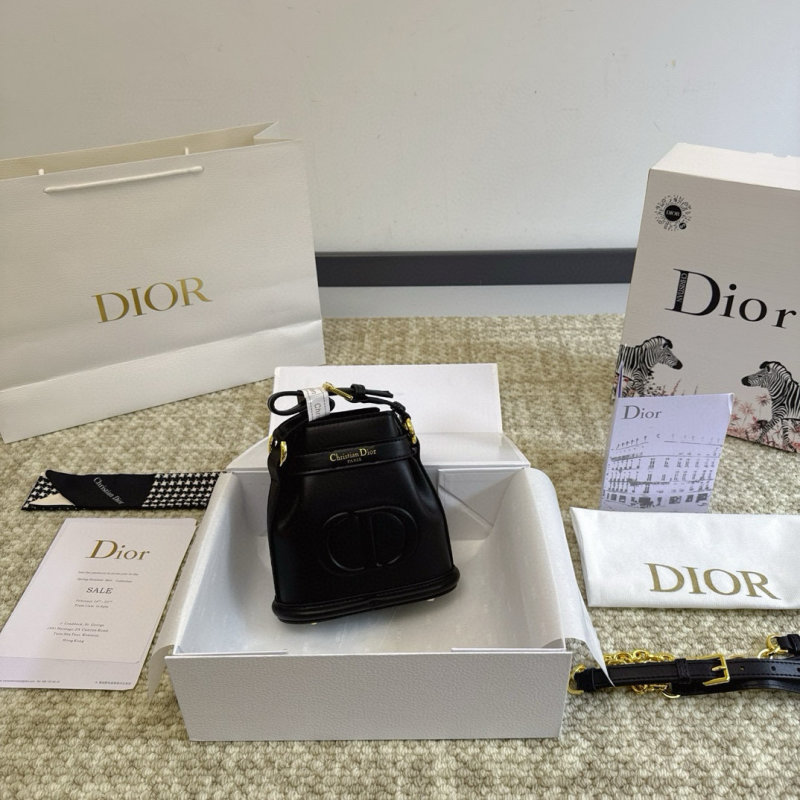Dior Cest Dior Black Bucket Bag 18cm view