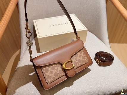 Coach Tabby Cognac Leather Shoulder Bag 26cm view 5