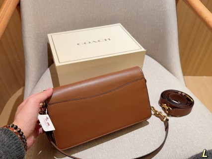 Coach Tabby Cognac Leather Shoulder Bag 26cm view 7