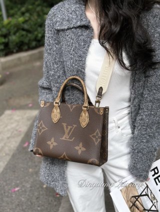 Louis Vuitton OnTheGo Small Monogram Canvas Tote Bag