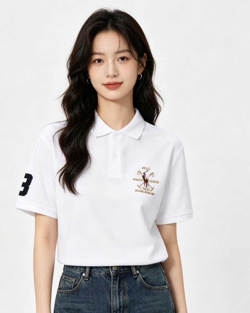 Polo Ralph Lauren White Polo Shirt with Embroidered Logo