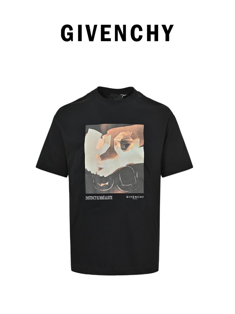 Givenchy Distinct Surréaliste Black T-Shirt view