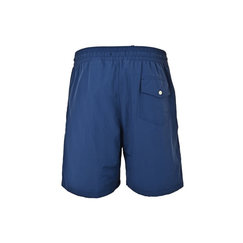 Navy Blue Nylon Drawstring Shorts view