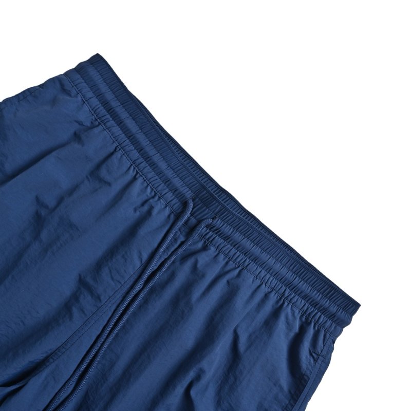 Navy Blue Nylon Drawstring Shorts view