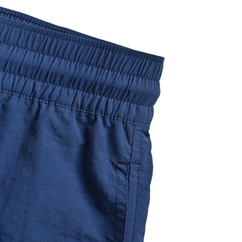 Navy Blue Nylon Drawstring Shorts view
