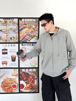 Grey Zip-Up Oversized Jacket view 5