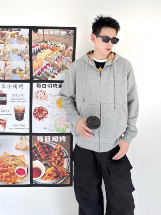 Grey Zip-Up Oversized Jacket view 6