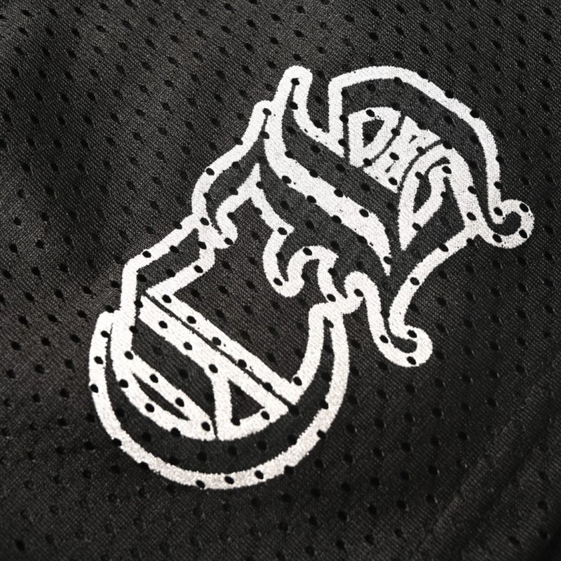 Chrome Hearts Ice Hockey Black Mesh Shorts view