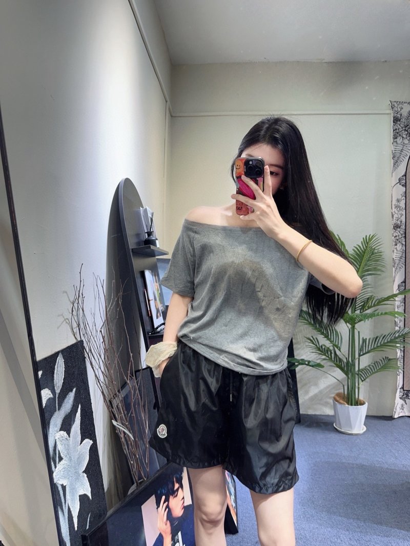 Moncler Black Nylon Shorts view