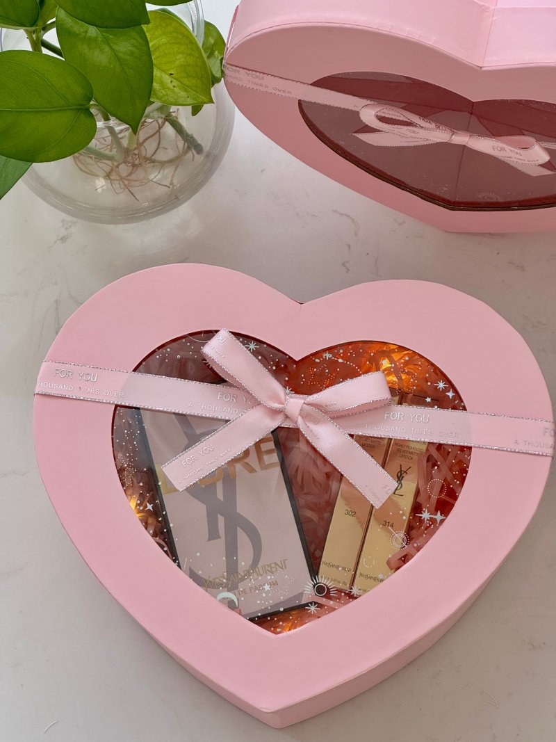 YSL Free Water & Rouge Volupté Lipstick Heart-Shaped Gift Set