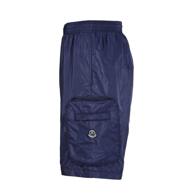 Moncler Navy Collaborative Nylon Cargo Shorts view
