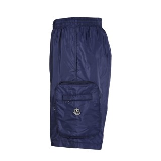 Moncler Navy Collaborative Nylon Cargo Shorts view 2