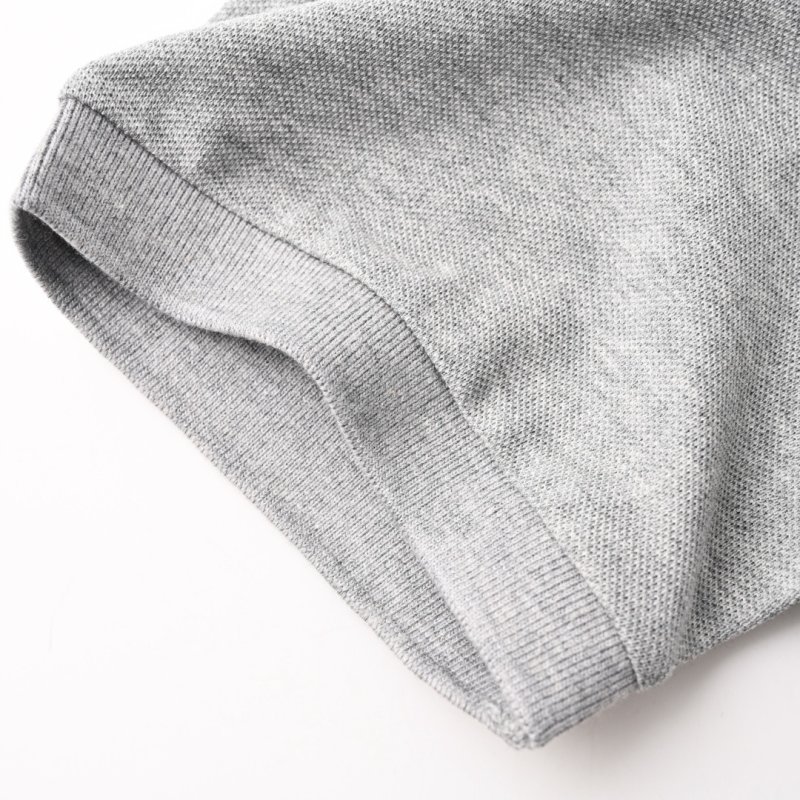 Classic Grey Polo Shirt with Contrast Collar view