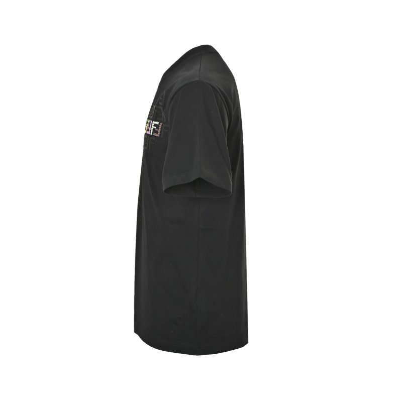 Fendi Black Short Sleeve T-Shirt with FF Monogram view