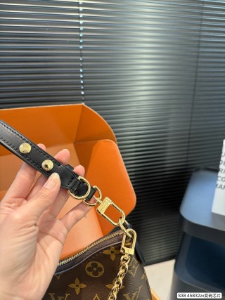 Louis Vuitton Monogram Shoulder Bag with Chain Strap view 7