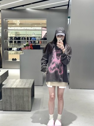Black Teddy Bear Graphic Long Sleeve T-Shirt view 8