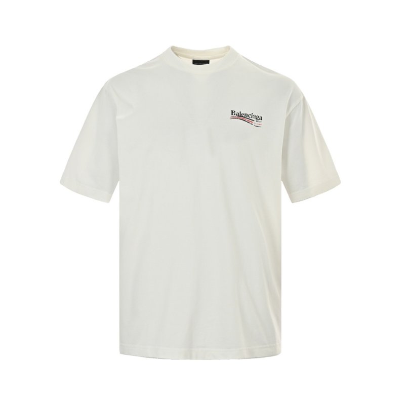Balenciaga Logo Print Oversized White T-Shirt view