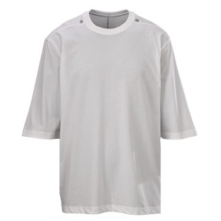 Rick Owens RO Metal Snap Oversized T-Shirt White