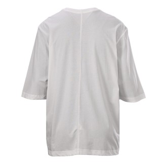 Rick Owens RO Metal Snap Oversized T-Shirt White view 3