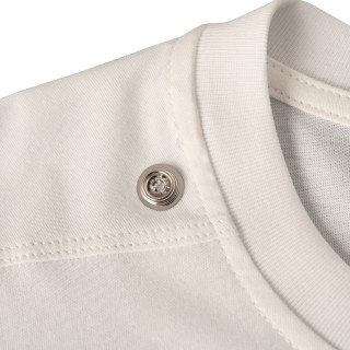 Rick Owens RO Metal Snap Oversized T-Shirt White view 5