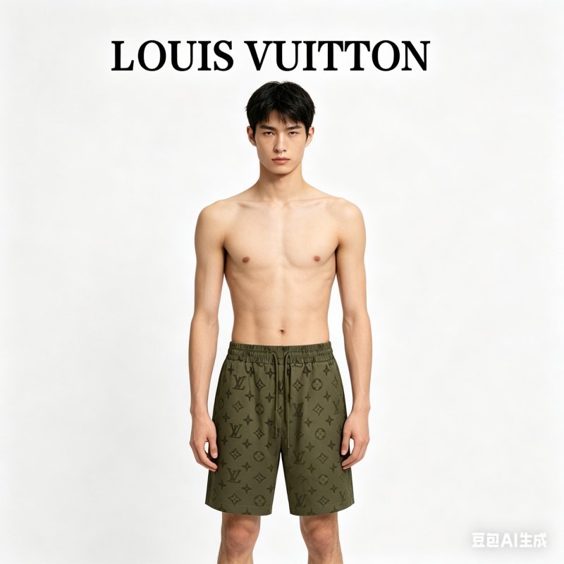 Louis Vuitton Monogram Shorts Olive view